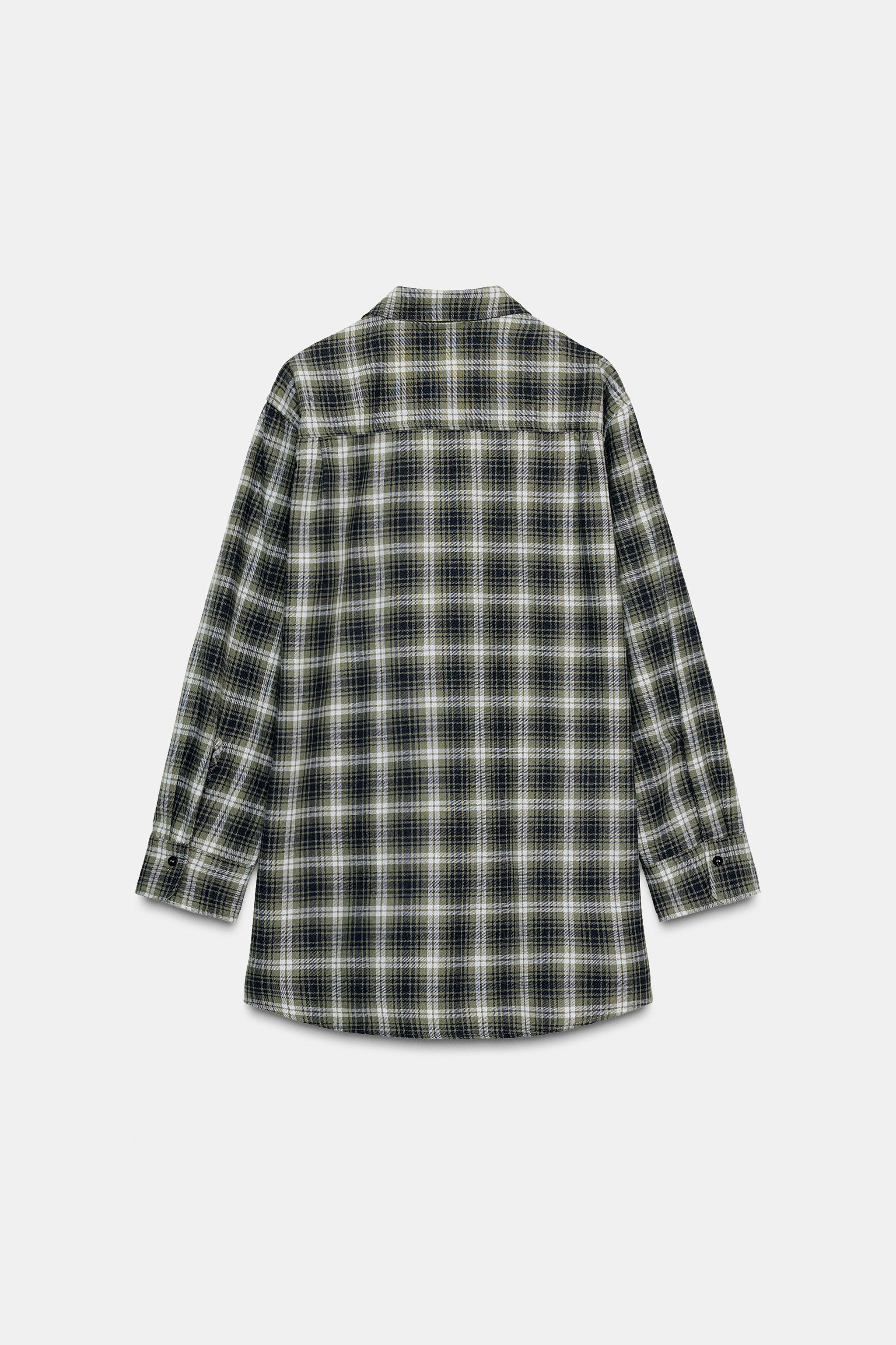 OVERSIZED PLAID ZW COLLECTION SHIRT